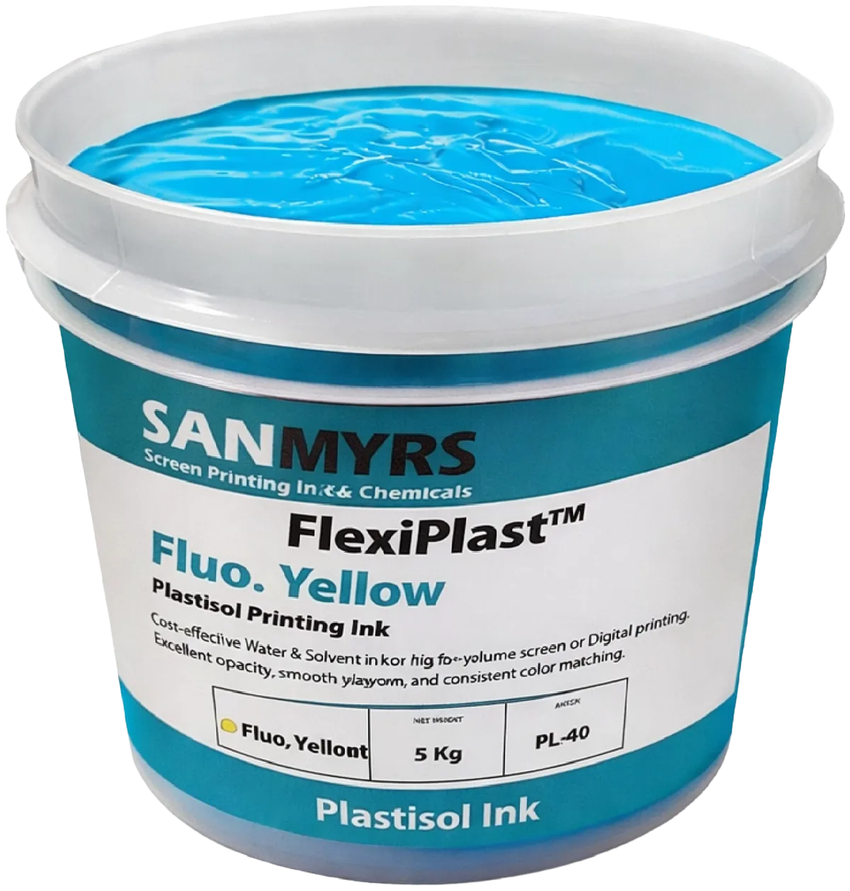Plastisol Fluorescent Blue